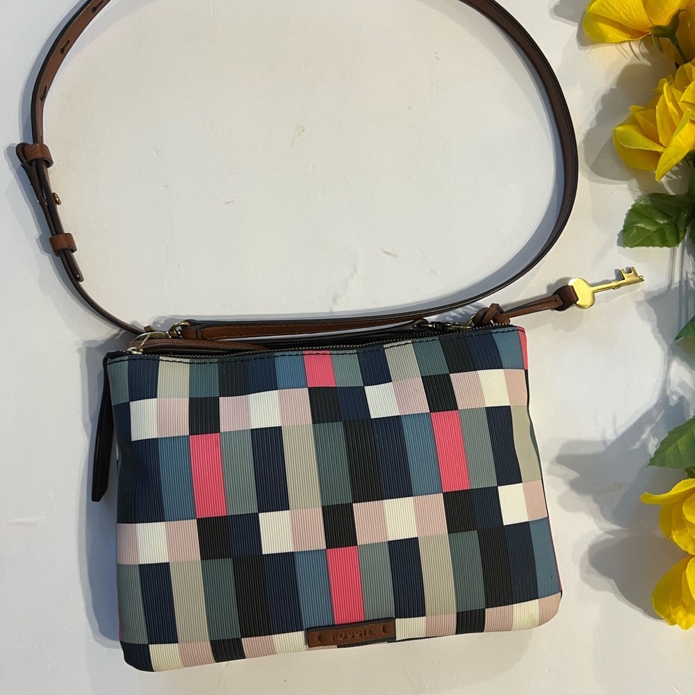 Fossil Colorful Striped Bag